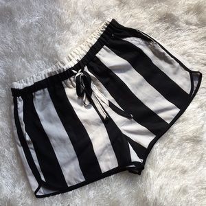 Striped Drawstring Shorts NWOT XS